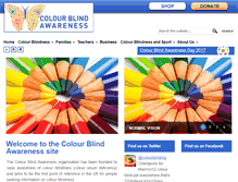 Tablet Screenshot of colourblindawareness.org